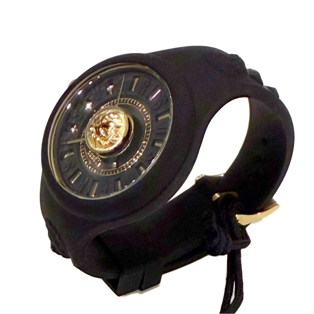 VERSACE Versus Versace Black Gold Lion-head Crystal
Watch - Authentic- NWT